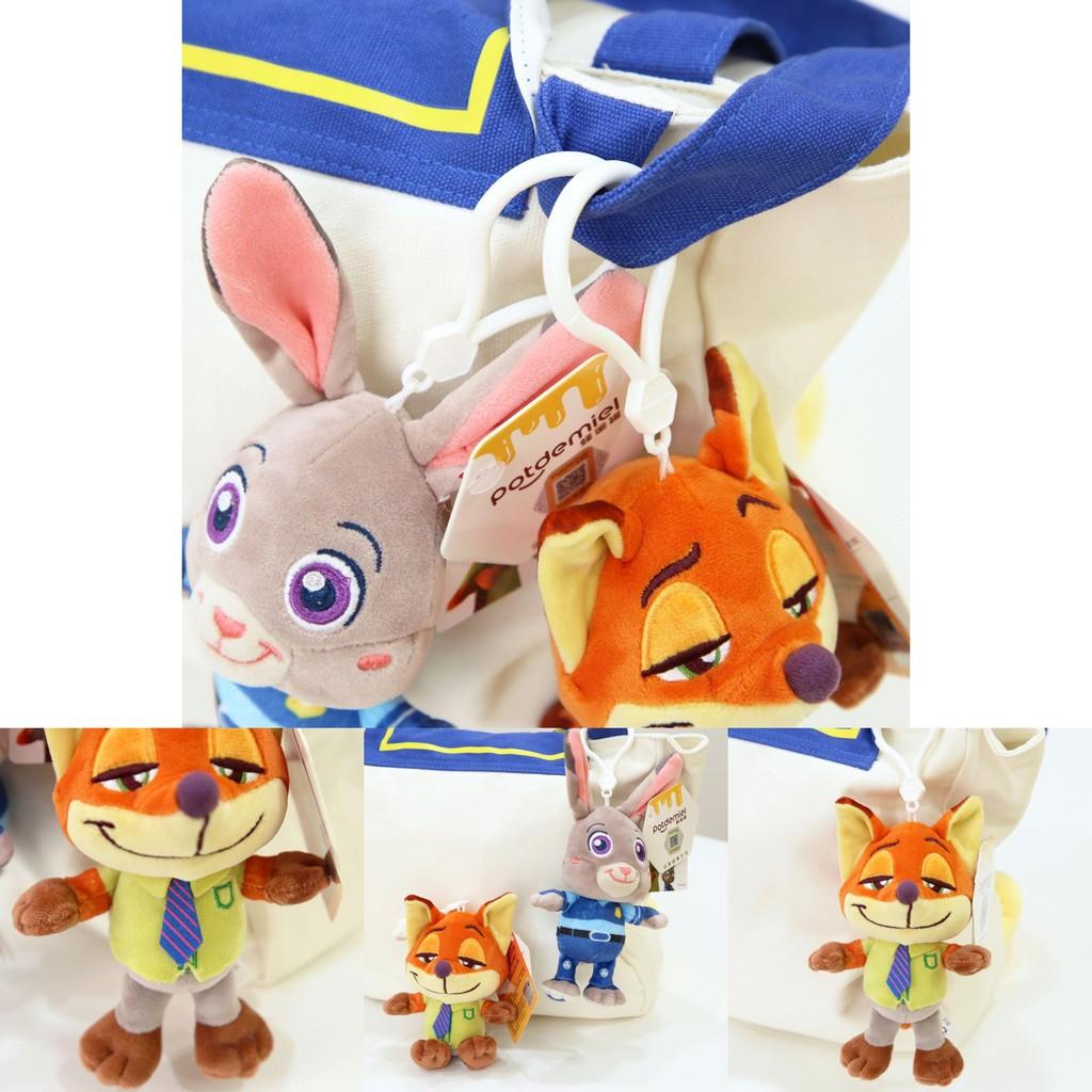 Zootopia Plush Keychain With Nick And Judy For Bag And Gift