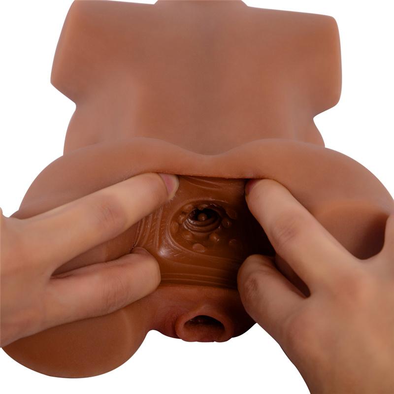 Sexy erotická pomůcka s panenkou pro muže pro dospělé Produkty Big Ass Anal Realistic Vagina Dual Channel Pocket Pussy Masturbators