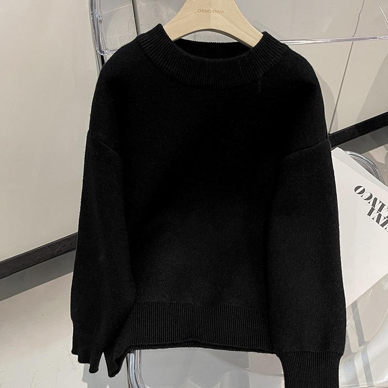 Boys Thick Fleece Lined Kids High Neck Knit Pullover Sweater