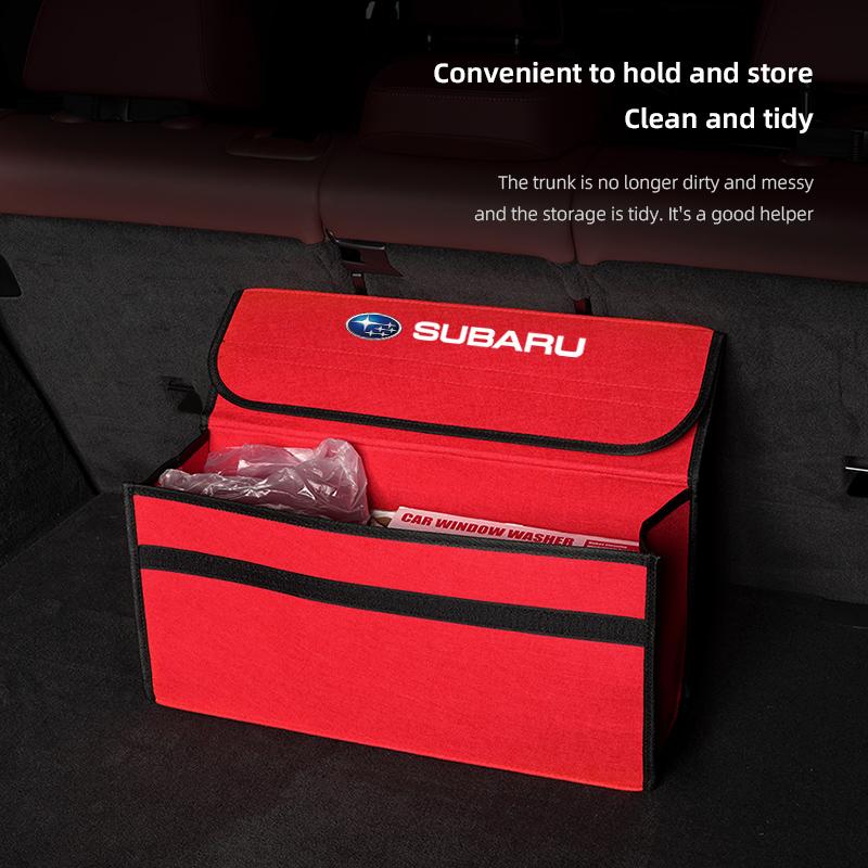 Car Folding Storage Box Large Capacity Felt Organzer Bag For Subaru STI Crosstrek Forester Outback Impreza BRZ WRX Ascent Legacy Z14