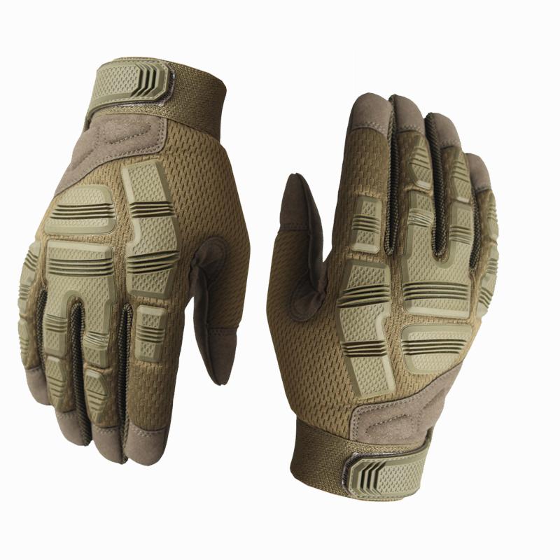 B33 Full Finger Outdoor Tactical Gloves Hand Back Protection Sports Gloves Anti-slip Wear-Resistant Training Cycling Gloves