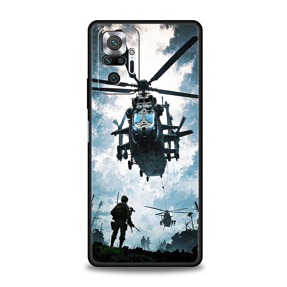 Military Army Special Forces Phone Case For Xiaomi Redmi Note 14 13 5G 10 11 12 Pro Plus 4G 14C 13C 12C 10C Black Cover