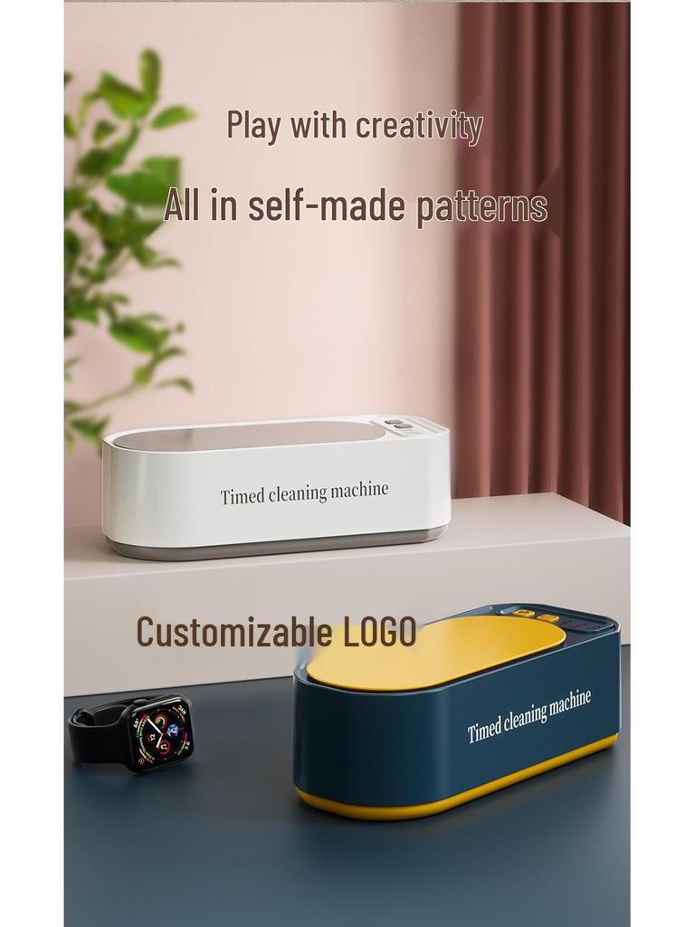 Multifunctional Ultrasonic Cleaner for Glasses, Contact Lenses, Jewelry, and Toothbrushes with Timer