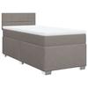 Maison Exclusive - Sommier à lattes de lit avec matelas Taupe 90x200 cm Tissu