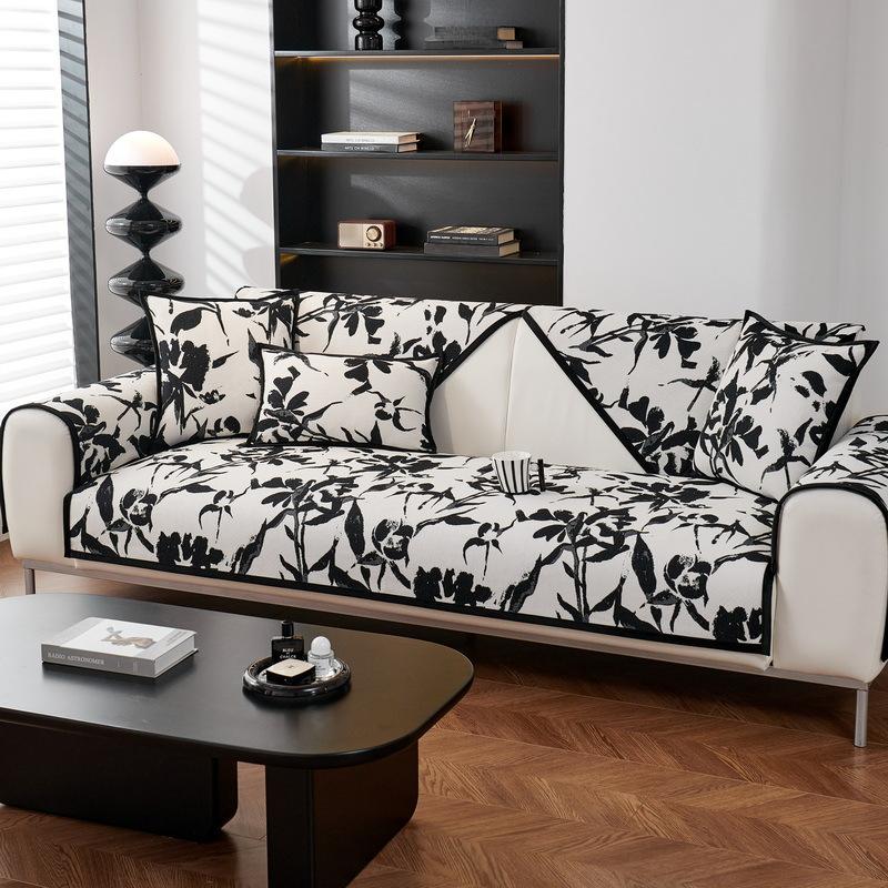 New Sofa Cushion for All Seasons, Summer Chenille Light Luxury High-end Leather Sofa Cover