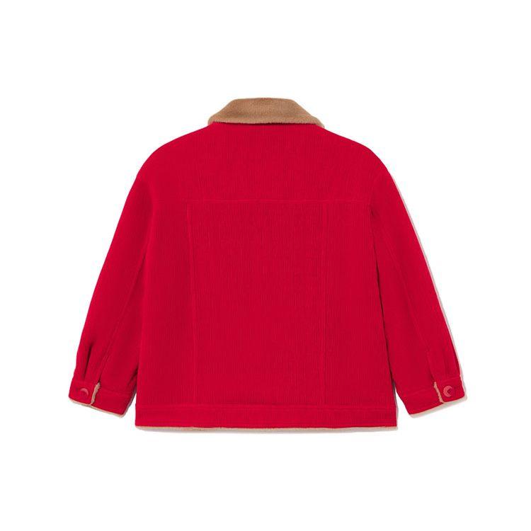 Li Ning Spor Yaşam Tarzı Serisi Bol Kesim Polar Ceket Kadın Ceket Zinober Kırmızısı AFDS088-3