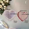 Rose Heart Shape Silicone Candle Molds 3D Heart Soap Silicone Molds for Epoxy Resin Candle Making Gypsum Decoration