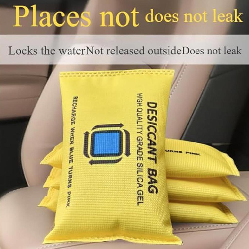 Reusable Dehumidifier Bags Moisture Absorber Closet Dryer Rechargeable Silica Gel Desiccant for Wardrobe Cabinet Basement Car