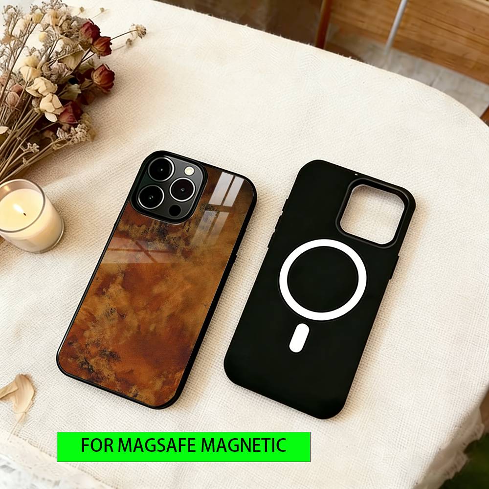Vintage Rust Phone Case For iPhone17,16,15,14,13,12,11 Plus,Pro Magnetic with Magsafe Wireless Charging