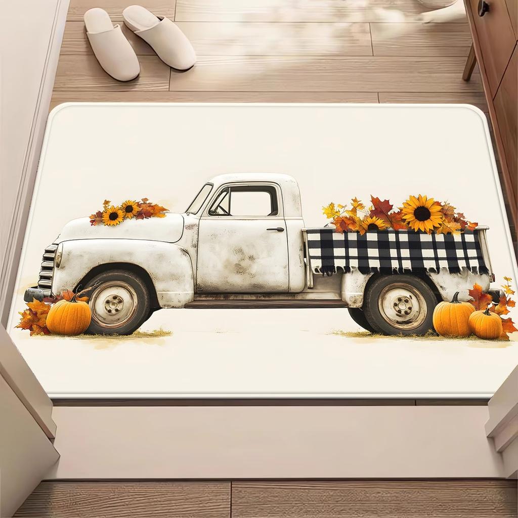 Yellow Sunflower Entrance Door Mat Floral Pattern Floor Rug for Hallway Porch Home Decor Creative Area Flower Foot Pad