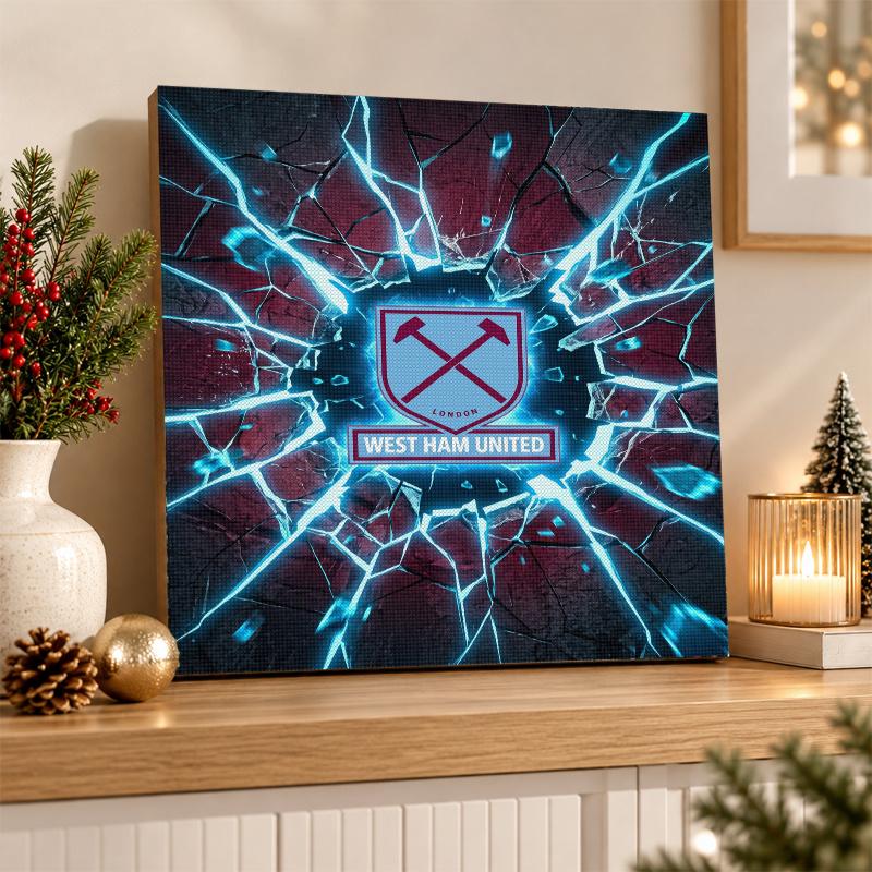 West Ham United Fußball Diamond Painting Kit 5D Vollbohrer DIY Diamantmosaik Wandkunst Heimdekoration