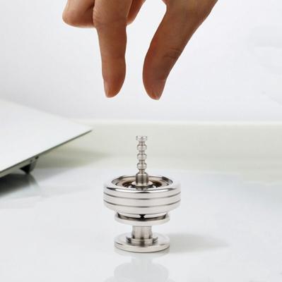 Metal 2-in-1 Gyroscope Rotator Stainless Steel Anti-Pressure Metal Rotating Top Anxiety Fidget Toy Adult & Children's Gift