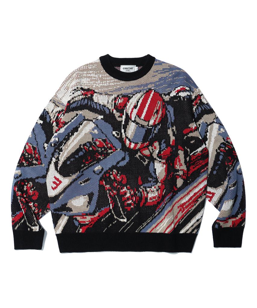 CRITIC Moto Knit Blue