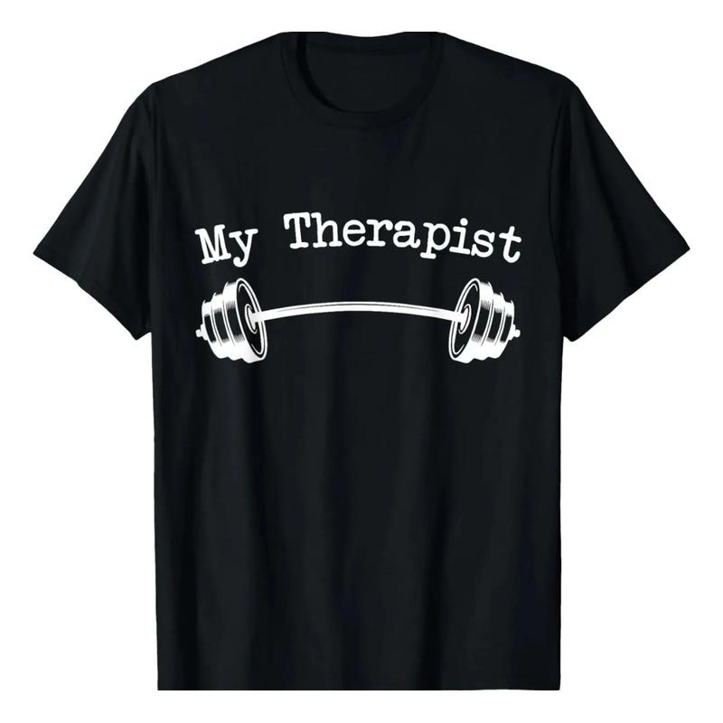 Camisetas Divertidas De Levantamiento De Pesas My Therapist S