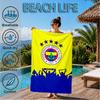 Fenerbah?E-Sport Club Emblem Strandtuch, Schnelltrocknend, Pflegeleicht, Geeignet für Fitness und Strandurlaub, Sport-Essential