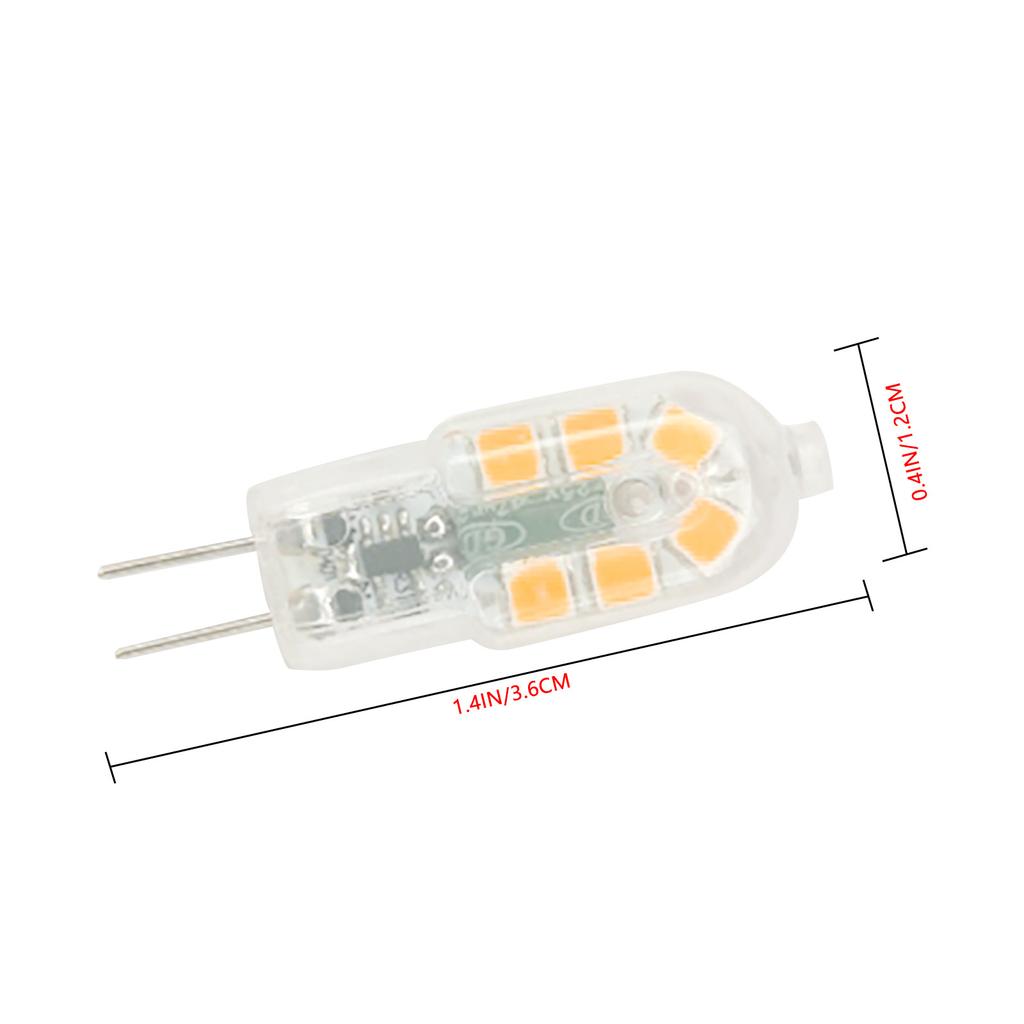 G4 2W LED Bulb,20W Equivalent Halogen Bulbs,Transparent PC cover,AC/DC12V,200LM