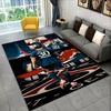 Tappeto Tappeto Tappeto Sportivo Calcio Stella Sportiva Capra Messi per Sala Giochi Camera da Letto Soggiorno Divano Arredamento Casa, Tappeto Area Giochi per Bambini Tappetino Antiscivolo per Pavimento