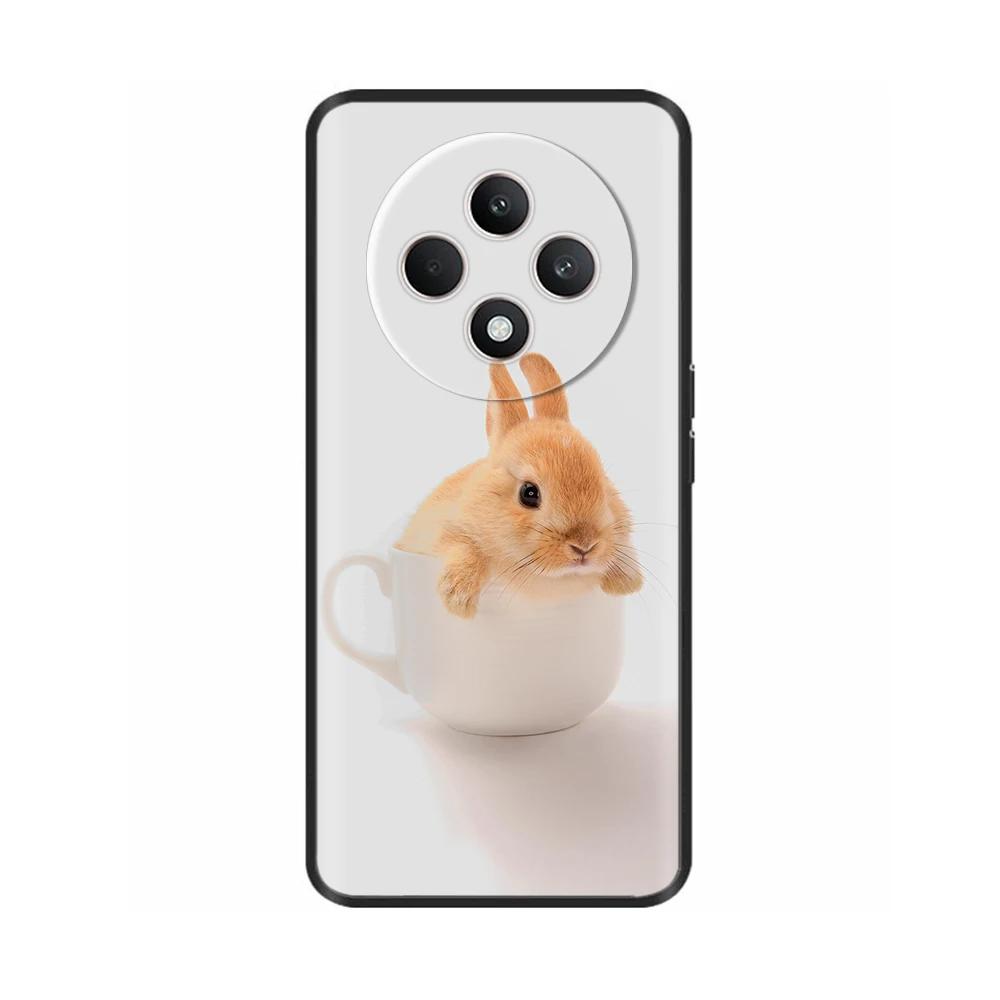 Für Oppo Reno12 F Hülle CPH2687 Cover Niedliches Liebesherz Weiche Schwarze Silikon Schutzhüllen für Reno 12F Reno12F 5G 2024 Fundas