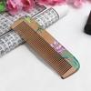 Painted Flower Peach Wood Healthy Scalp Massage Anti-Static Comb Hair Care Tool