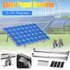 Solarpanel Neigungswinkelhalterung Aluminiumlegierung Solarhalter Endklemmen-Set Verstellbare Solarpanel-Montagehalterung 15-30 Grad
