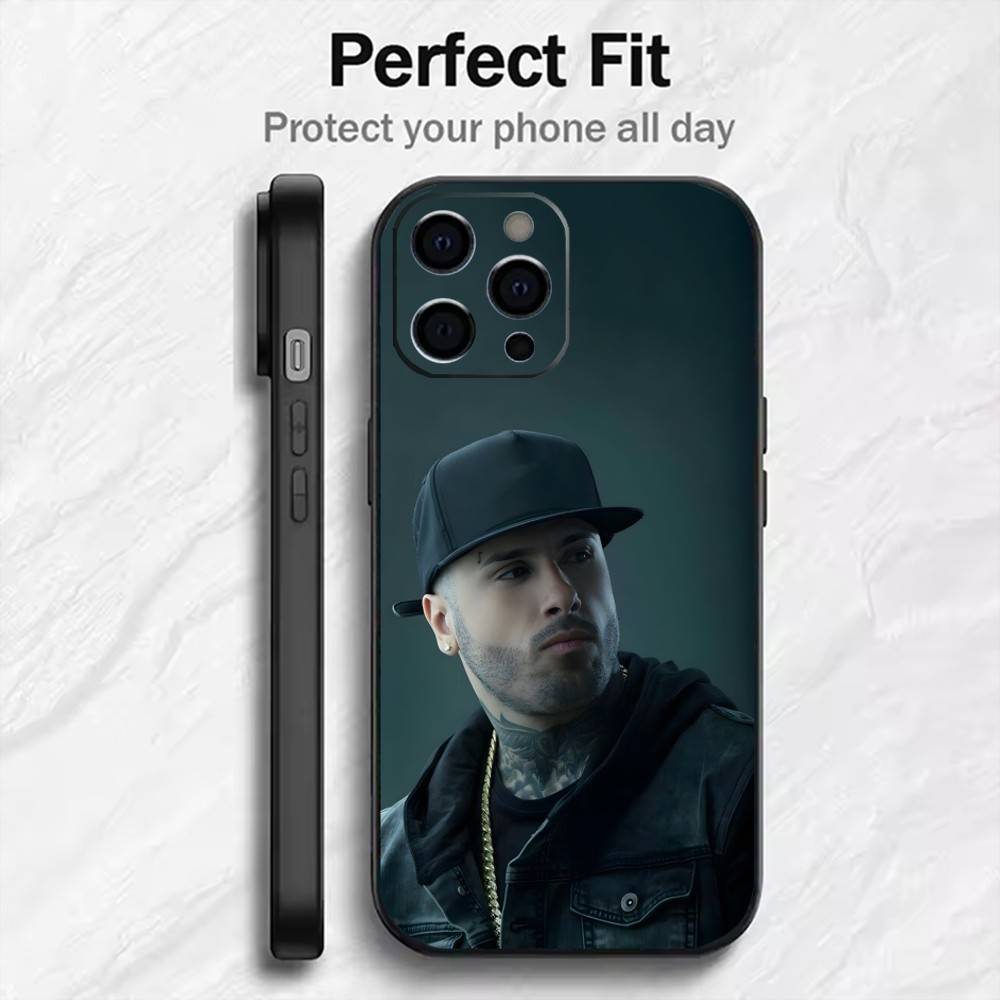 Travesuras Nicky Singer J-Jam  Phone Case For iPhone17,16,15,14,13,12 Plus,Max Soft Silicone Black Cover iPhone15