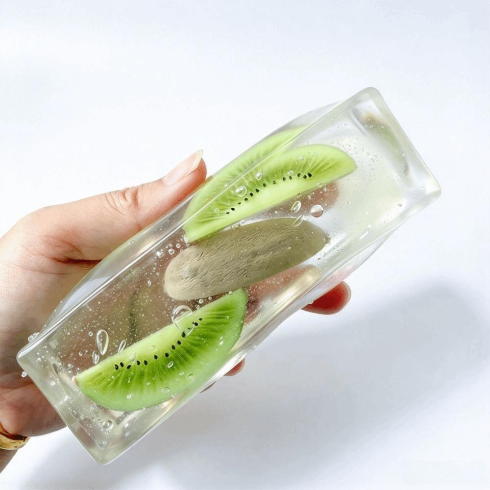 Transparent Fruit Bar Squishy Toy Soft Fruit Bar Fidget Toy Fruit Strip Squeeze Toy  Kids Gifts