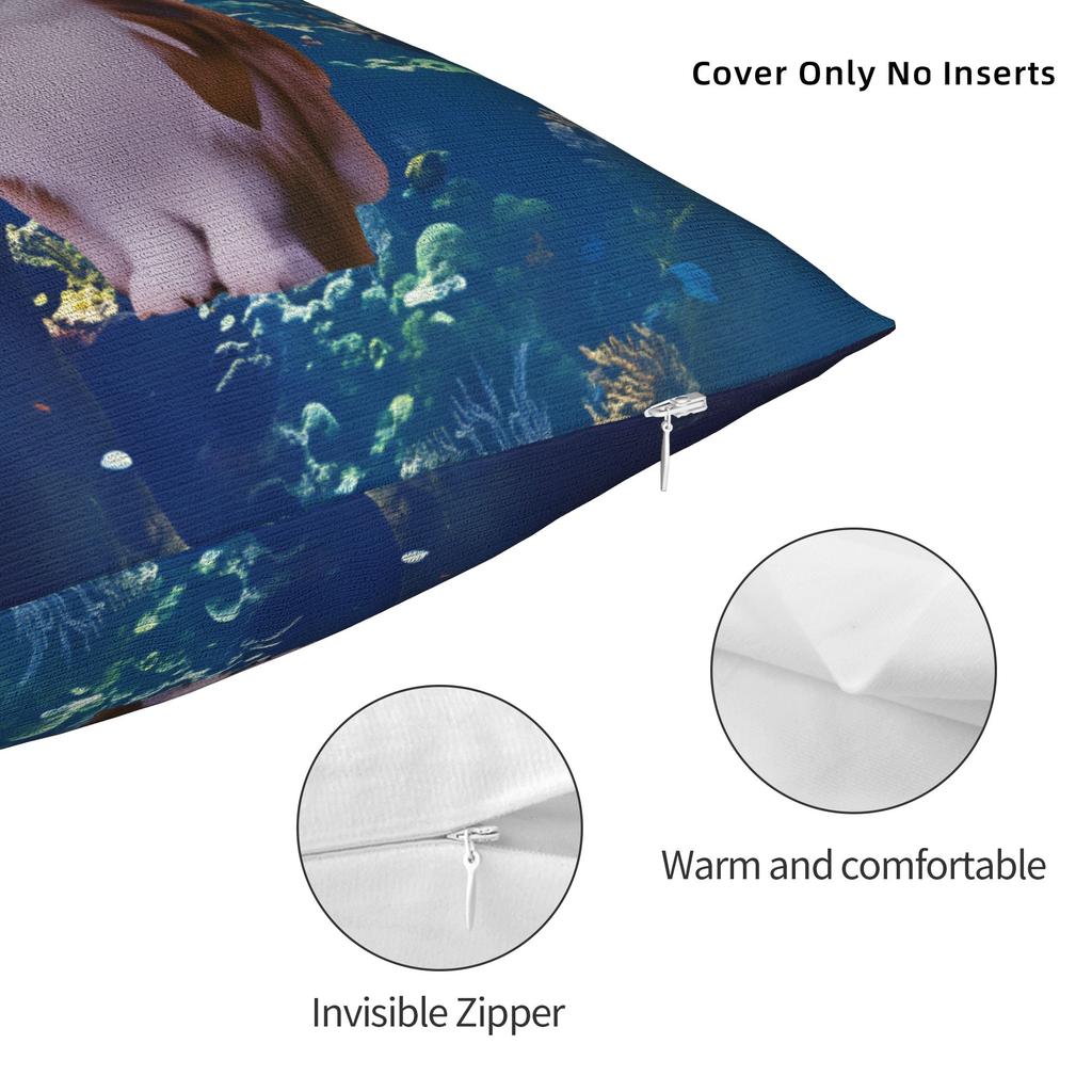 Underwater Meowl Cat Pillow Case Print Pillow Cover For Office Car Home Decor Novelty Pillowcases