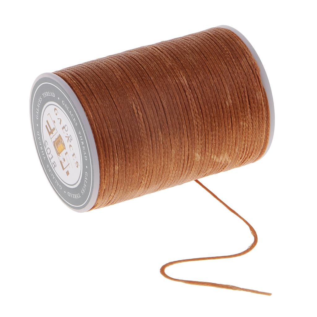 Waxed Polyester Sewing Thread Heavy Duty Embroidery Cord Multicolored Spool for DIY Leathercrafts Hand Sewing Accessories