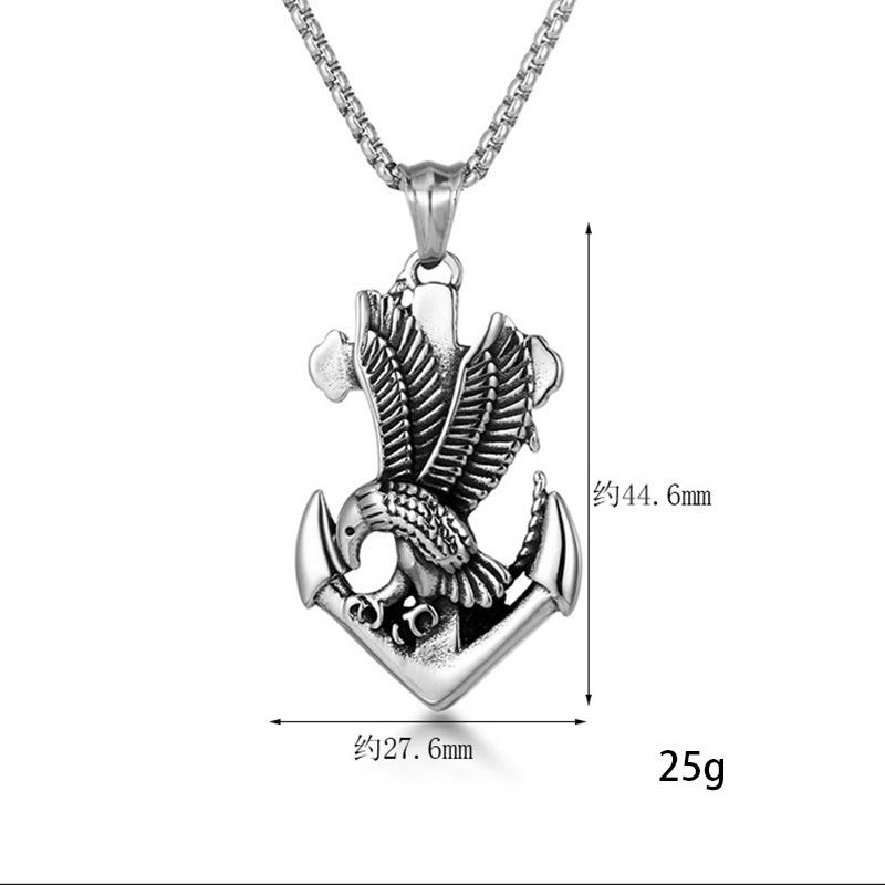 Necklace Laoying Retro Anchor Men's Pendant