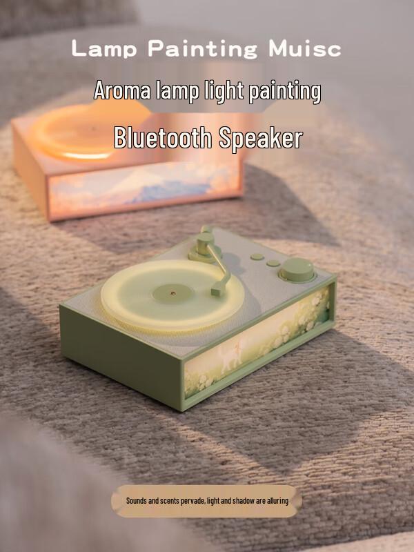 Wanwu X19 Vinyl Record Style Bluetooth Speaker & Aroma Diffuser CN Plug (adapter Included)