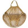 Foldable Pure Cotton Mesh Shopping Bag - Portable Handheld Fruit & Vegetable Storage