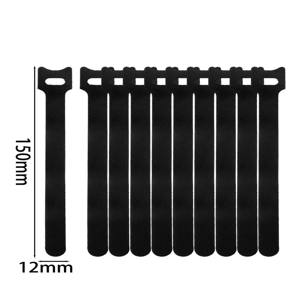 10-100PCS Reusable Hook and Loop Straps Fastening Cable Ties Cable Straps Nylon Securing Wire Cord Ties Organizer Fastener Tape