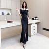 New Suspender Sexy Long Dress Dress Slim Age Reduction Night Soft Overalls Senior Technician Evening Dress