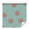 Wallpaper Small Flowers Sea, Gray and Beige for Living Room and Bedroom 50x1000