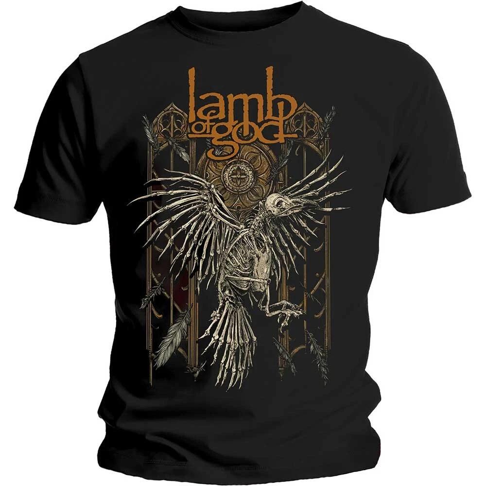 Lamb Of God Crow Black Unisex Tshirt New Metal Merchandise M