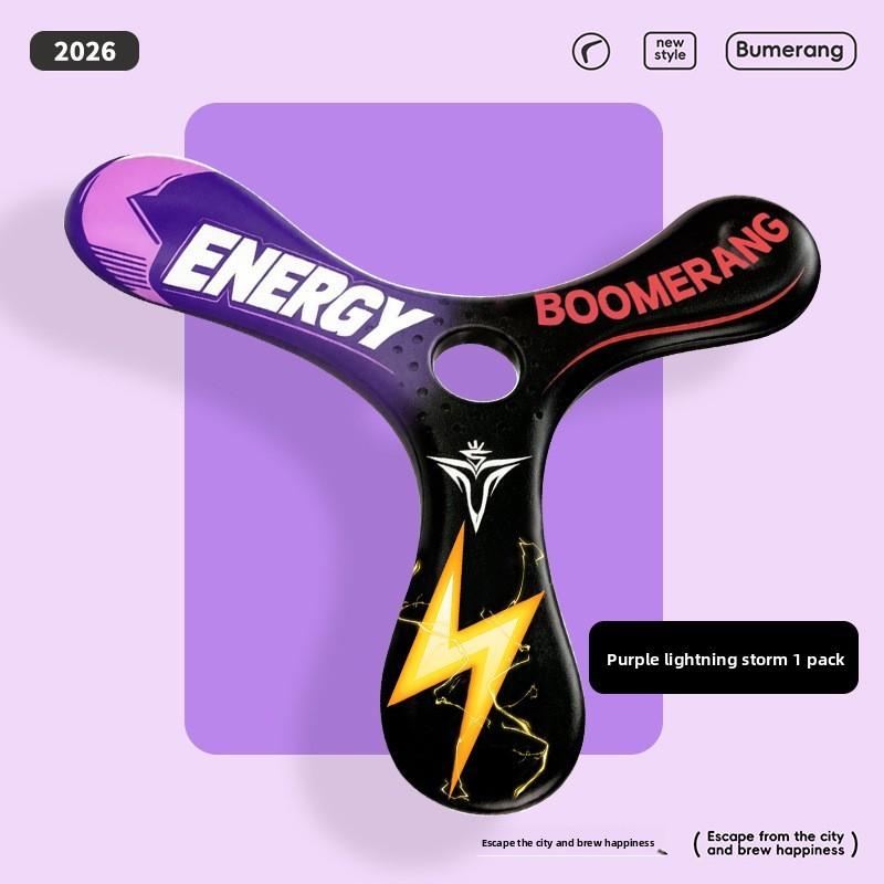 Creative Soft Silicone Threeleaf Boomerang With Spinning Function For Kids Outdoor Play
