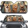 Universal Aluminum Film Heat Insulation Sunshade, Car Front Glass Printing Sunscreen, Car Sunshade
