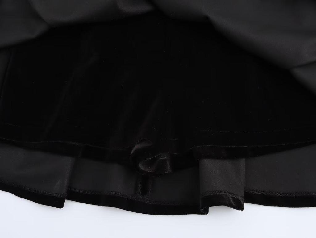 2024 Autumn/Winter High-End Velvet Jumpsuit Dress for Women
