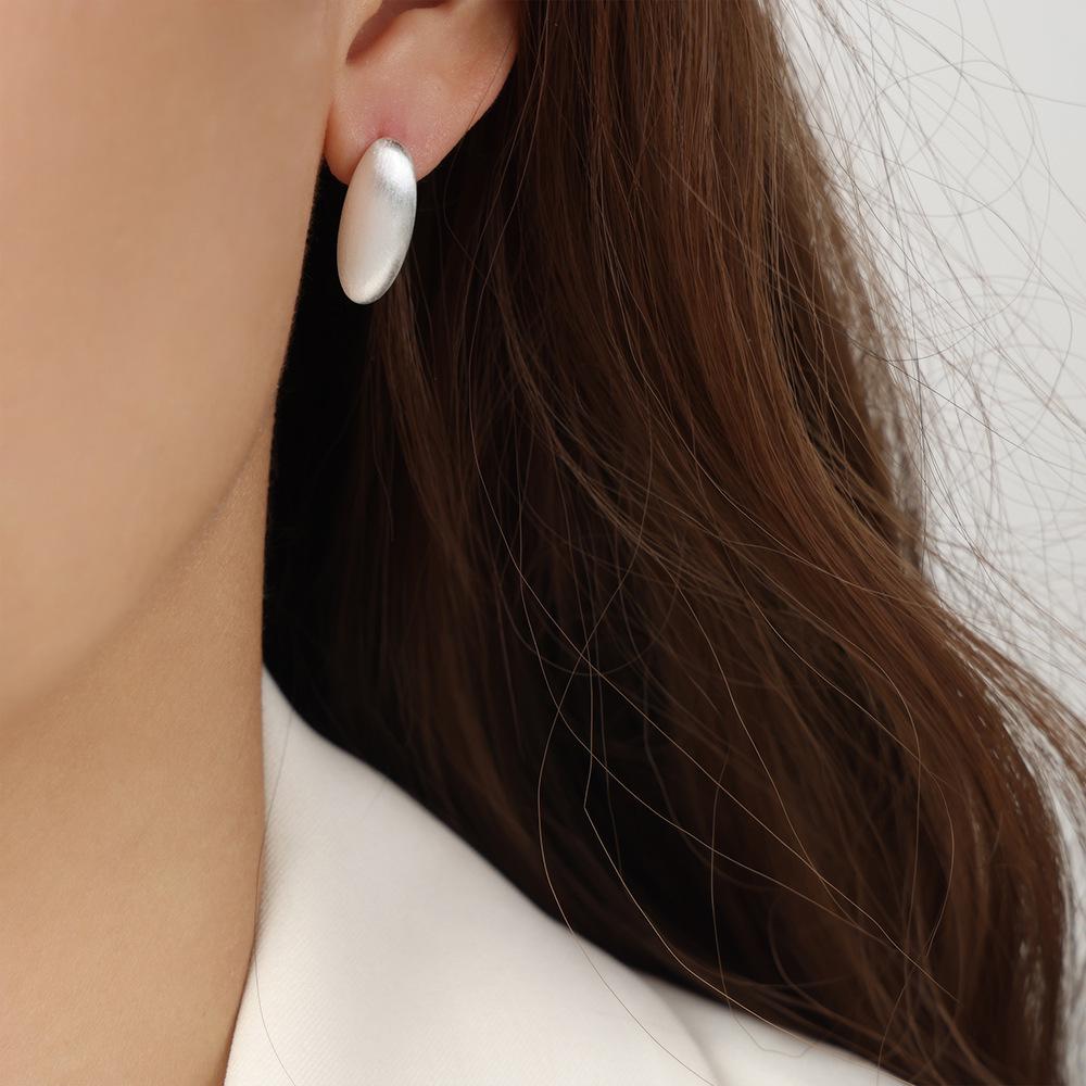 Exquisite Geometric Oval-Square Copper Earrings: Chic Hip Hop Style