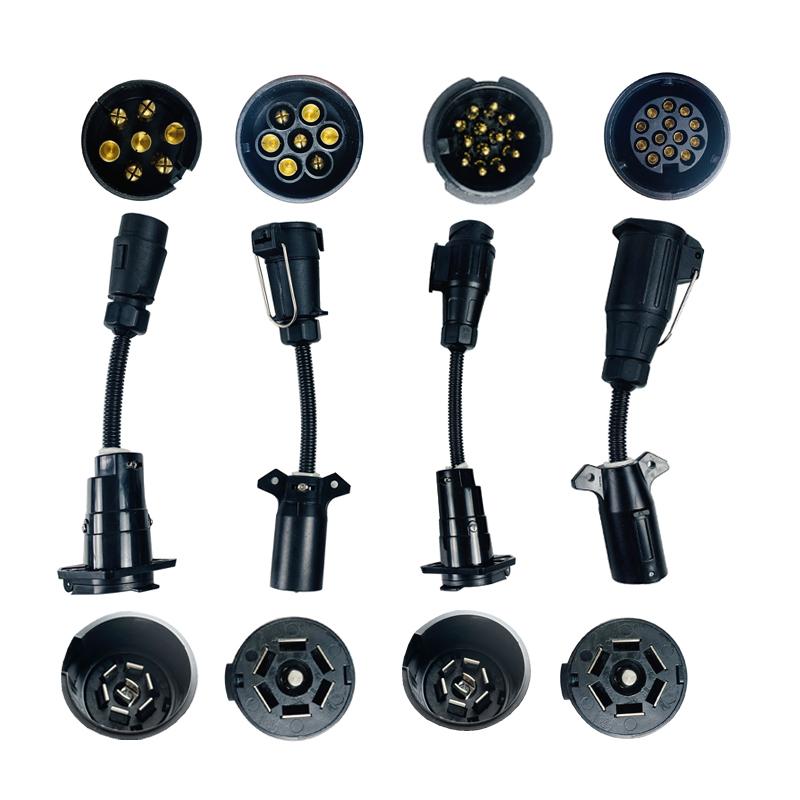 EgoTrailer Anhängerstecker Adapter 13-polige Anhängersteckdose auf 7-poligen Wohnmobil-Stecker Stecker Anhänger Boot LKW Anhänger Teile