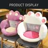 Cat Bear Paw Plush Seat Cushion Indoor Floor Stuffed Sofa Colorful Animal Decor Pillow Thick Stool Butt Office Cushion 2 Size