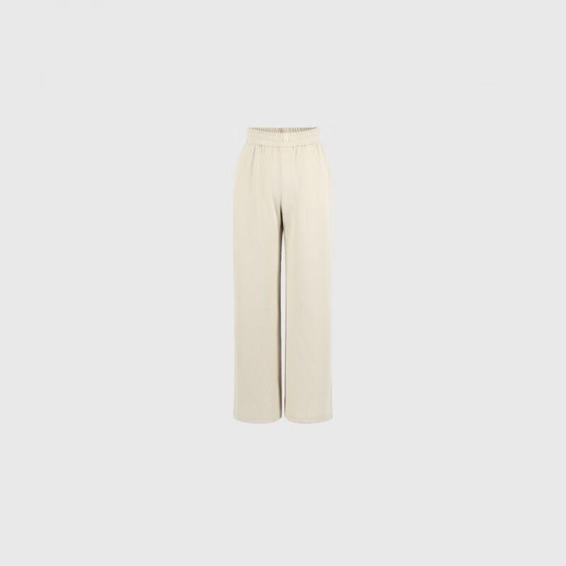 Basic House Women's High-Waisted Wide-Leg Straight Trousers