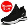 Breathable Mesh Elevator Shoes Men's Sneakers Height Increasing Shoes Leisure Sports Taller Shoes Man Increase Shoes Insole 8cm