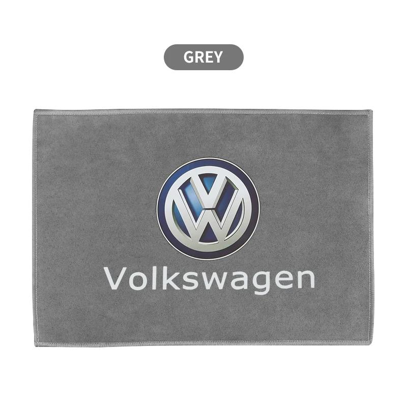 

For Volkswagen Microfiber Towel Car Cleaning Care Accessories For Volkswagen Sagitar GTI Polo Passat R-Line Jetta R Scirocco Tig серый