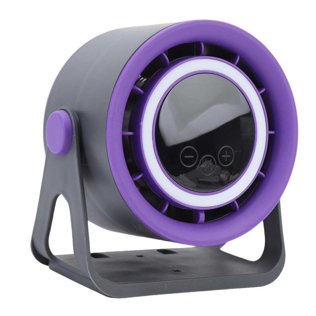 Desk Fan USB Rechargeable Quiet Portable Desktop Turbo Fan with LED Light for Office Bedroom Outdoor Camping