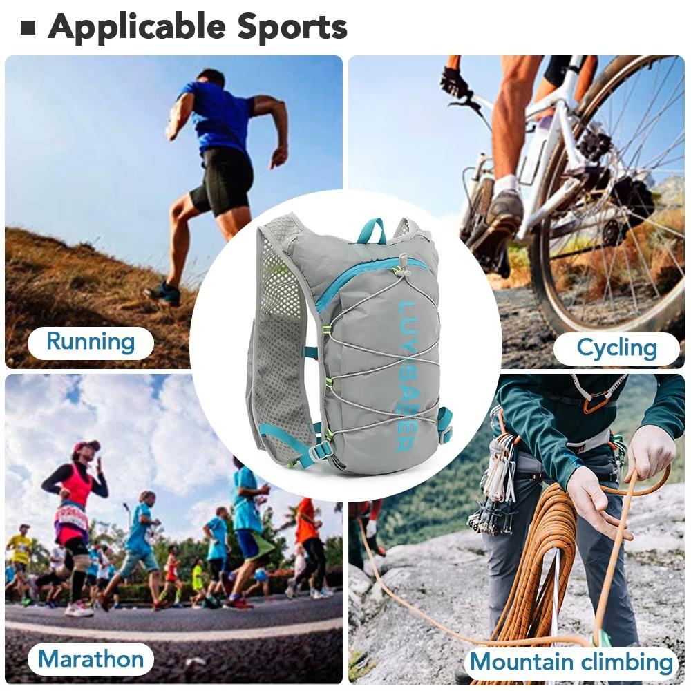 Breathable Hiking Hydration Vest 2L Water Vest for Running Marathon Hydrating Backpack  Cycling