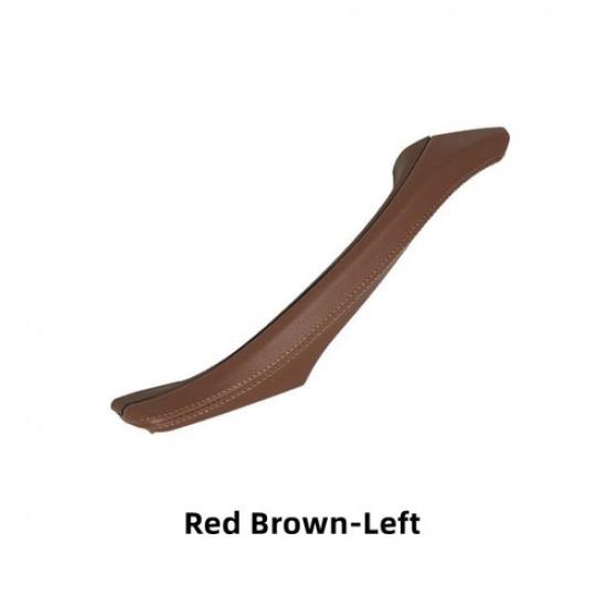 1pcs Leather Wrap Car Inner Door Handle Pull Trim Special For BMW F10 520i 525i