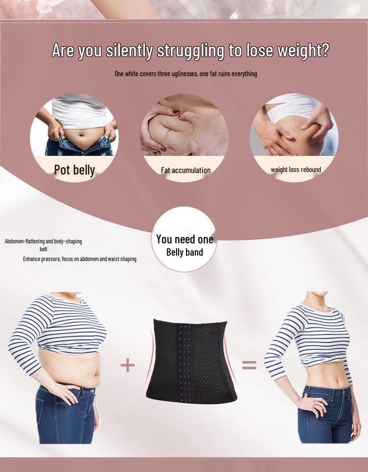 Breathable Postpartum Belly Shaper with Three-Row Buckle