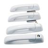 4x Car Bright White For 2019-2021 Dodge Ram 1500,2500,3500 Painted Door Handles
