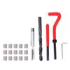 Rethreading Kit Thread Repair Kit Thread Repair Tool Thread Insert Kit 20 Pcs Thread Repair Kit M9x1.5 Stainless Steel Rethreading Tap Set for Female